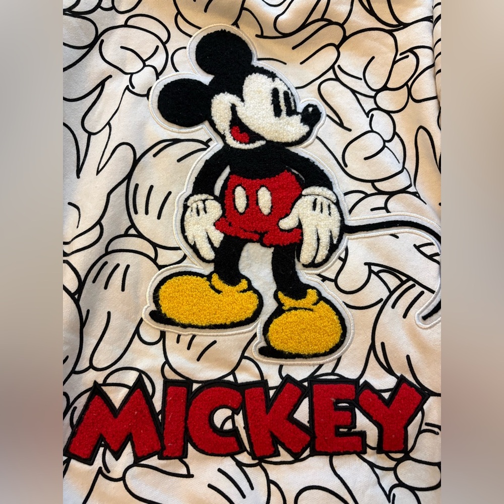 Mickey Mouse Disney 100th Anniversary White Sweatshirt